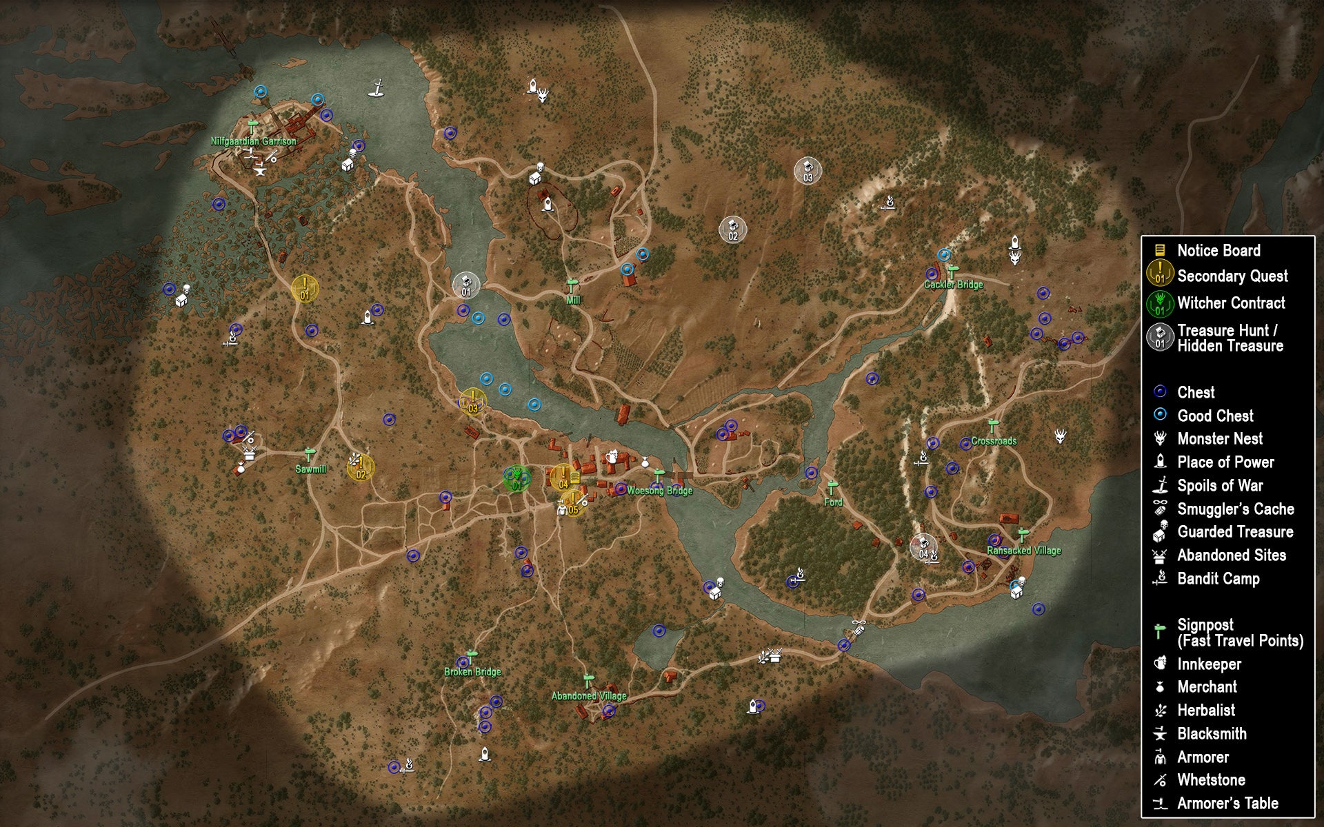 The Witcher 3 White Orchard Secondary Quests and Witcher Contracts